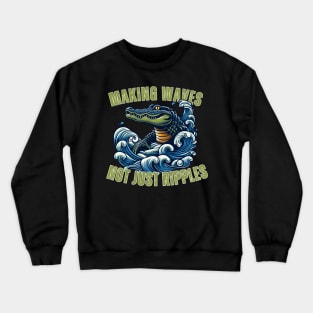 Wave-Maker Alligator Crewneck Sweatshirt